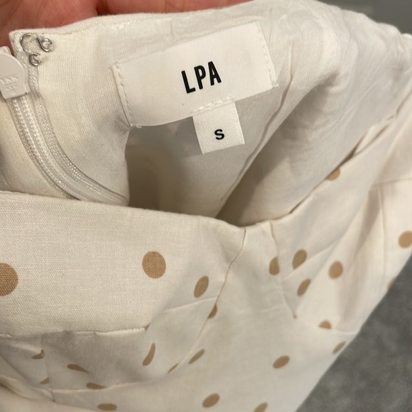 Revolve LPA polka dot fit & flare dress - Picture 6 of 8